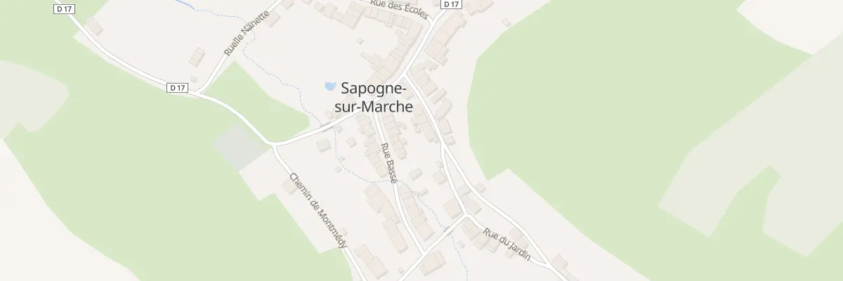 Plan du 5043 Rue du Point du Jour à Sapogne-sur-Marche
