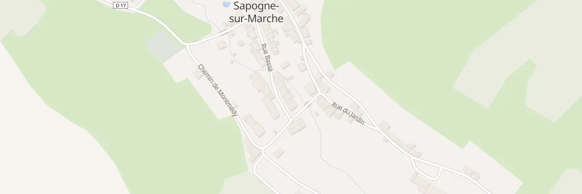 Plan du 14 Rue Basse à Sapogne-sur-Marche