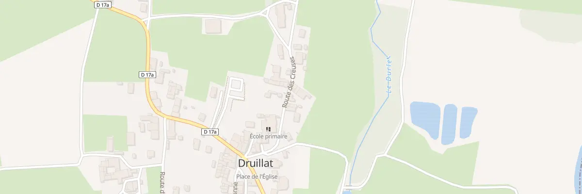 Plan du 102 Rte des Creuses à Druillat