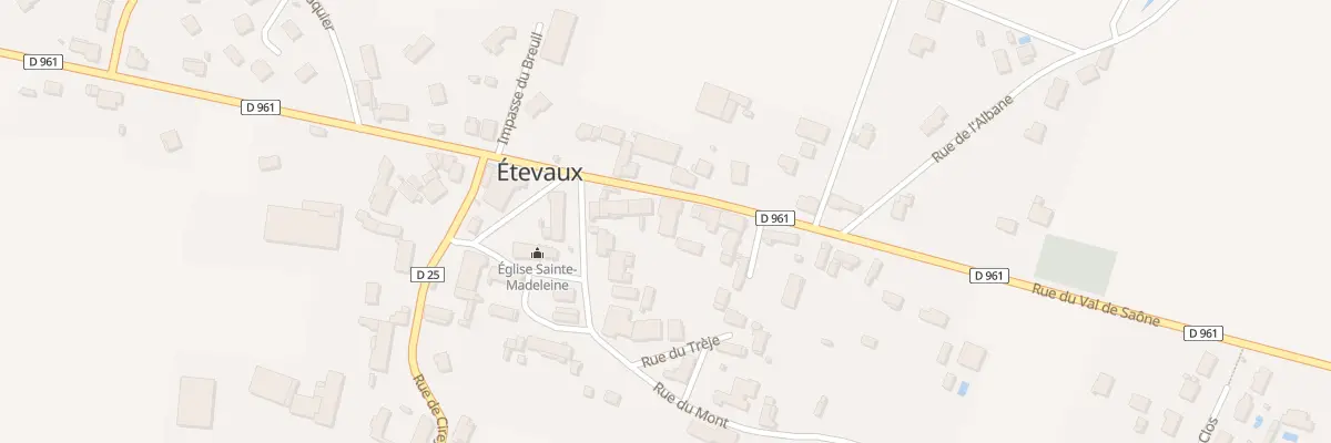 Plan du 10 Rue du Val de Saône à Étevaux