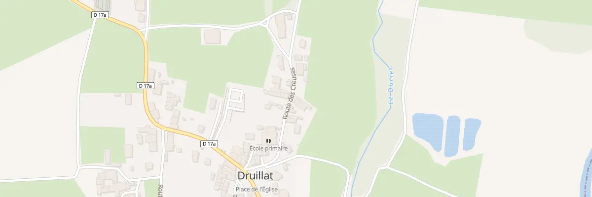 Plan du 128 Rte des Creuses à Druillat