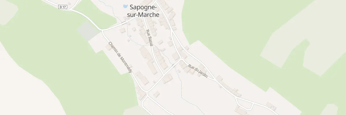 Plan du 3 Rue du Jardin à Sapogne-sur-Marche