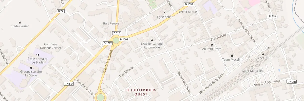 Plan du 20 Rue Biesse à Saint-Marcellin