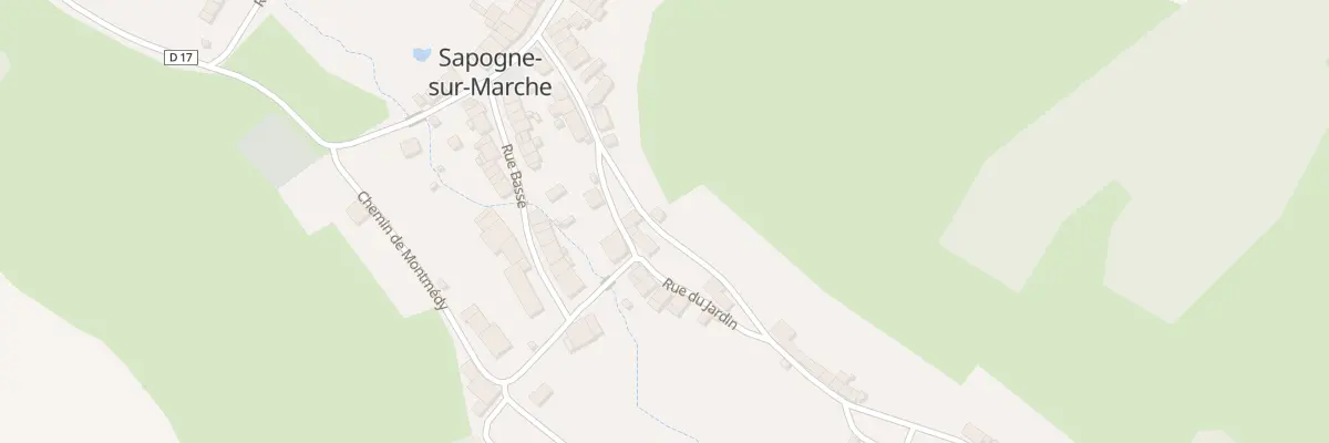 Plan du 8 Rue du Point du Jour à Sapogne-sur-Marche