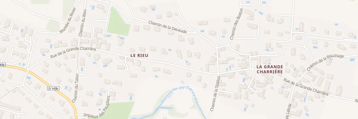 Plan du 425 Rue de la Grande Charrière à Saint-Savin