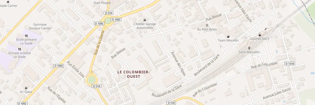 Plan du 10 Av des Alpes à Saint-Marcellin