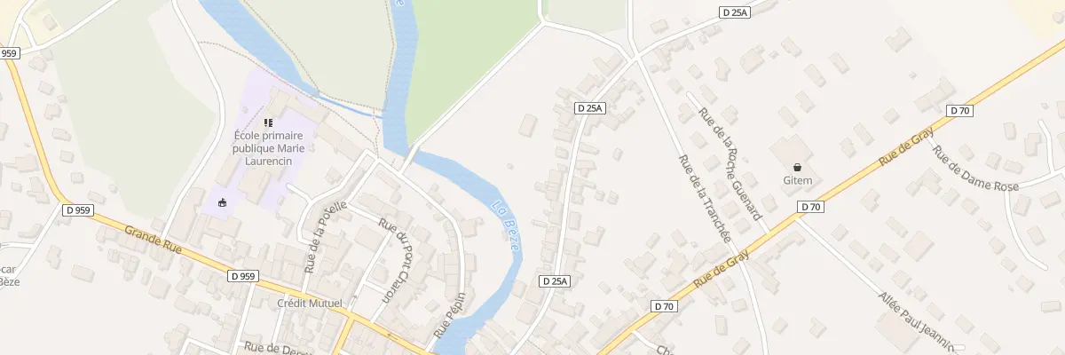 Plan du 33 Rue de la Gare à Mirebeau-sur-Bèze
