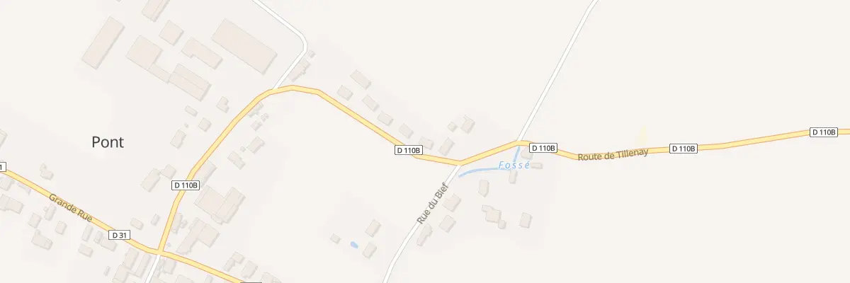Plan du 9F Rte de Tillenay à Pont