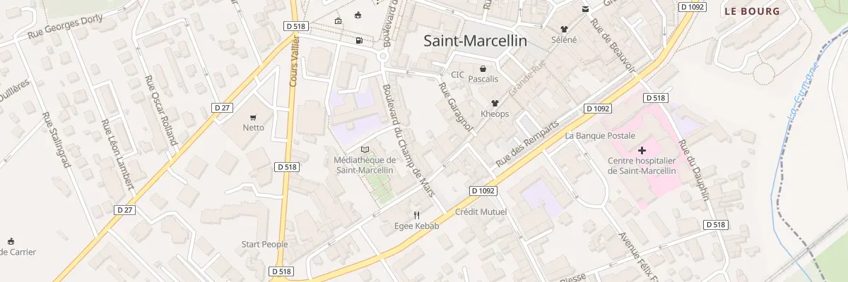 Plan du 6 Bd du Champ de Mars à Saint-Marcellin