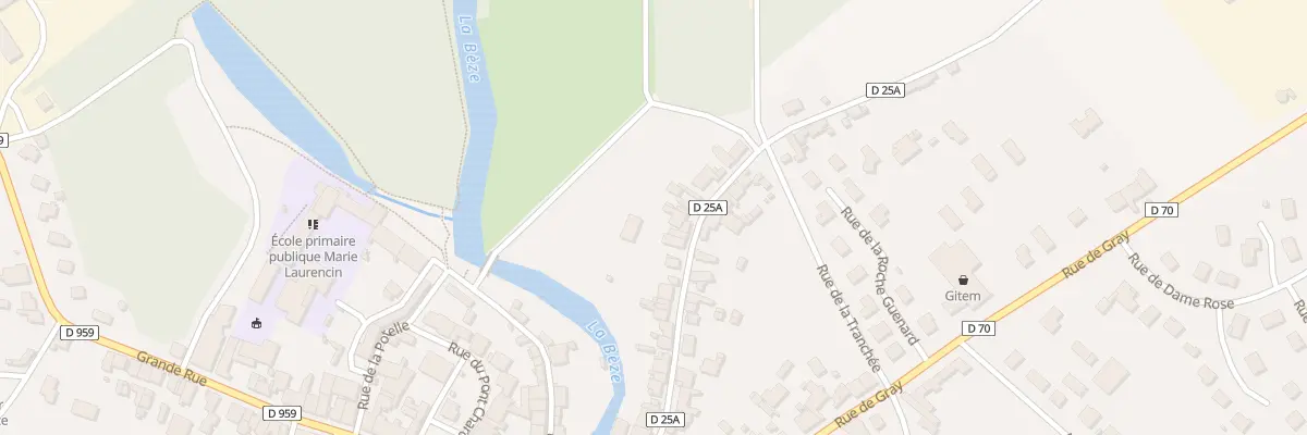 Plan du 39 Rue de la Gare à Mirebeau-sur-Bèze