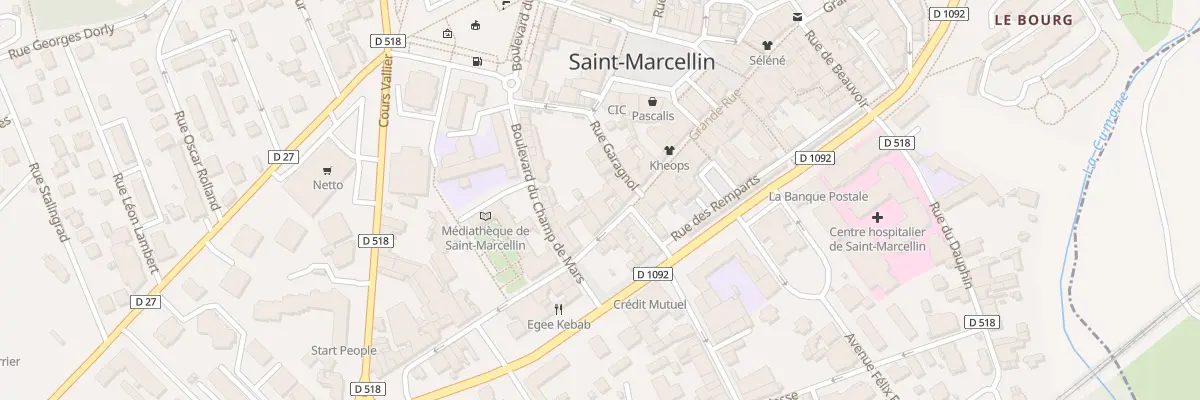 Plan du 50 Grande Rue à Saint-Marcellin