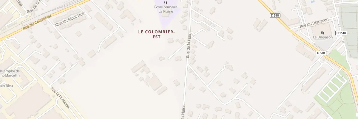 Plan du 24 Rue de la Plaine à Saint-Marcellin