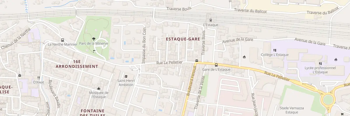Plan du 44 Rue le pelletier à Marseille 16e Arrondissement
