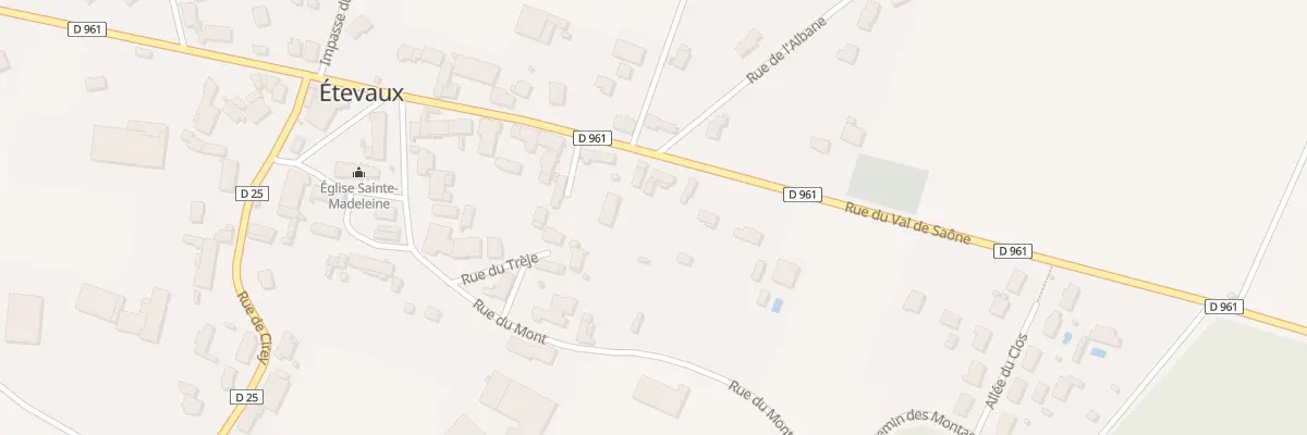 Plan du 22 Rue du Val de Saône à Étevaux