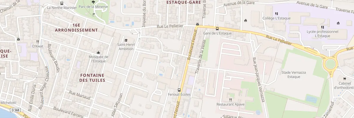 Plan du 5001 Tra Puget à Marseille 16e Arrondissement