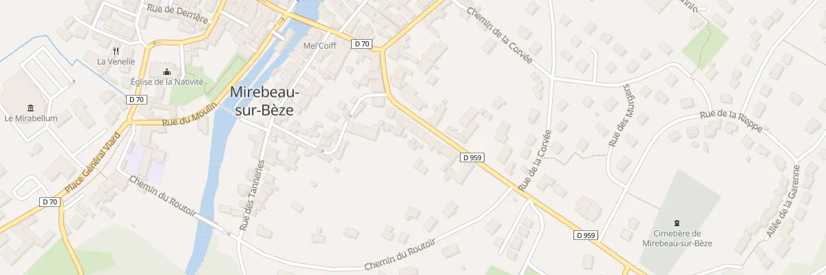 Plan du 14 Rue du 11 Septembre à Mirebeau-sur-Bèze