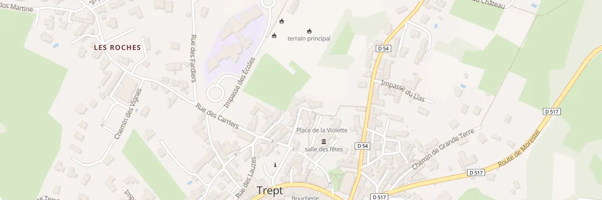 Plan du 77 Che de Ravanet à Trept