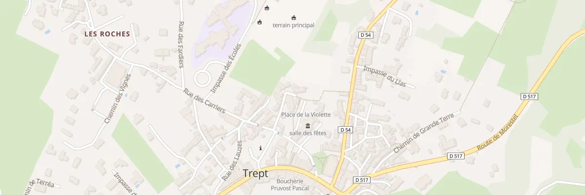 Plan du 88 Che de Ravanet à Trept