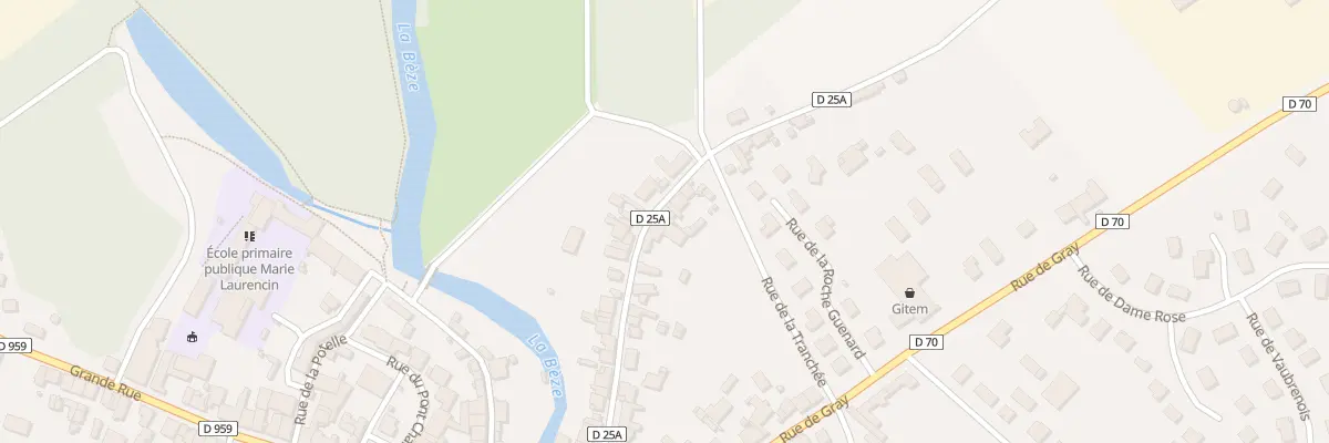 Plan du 20A Rue de la Gare à Mirebeau-sur-Bèze