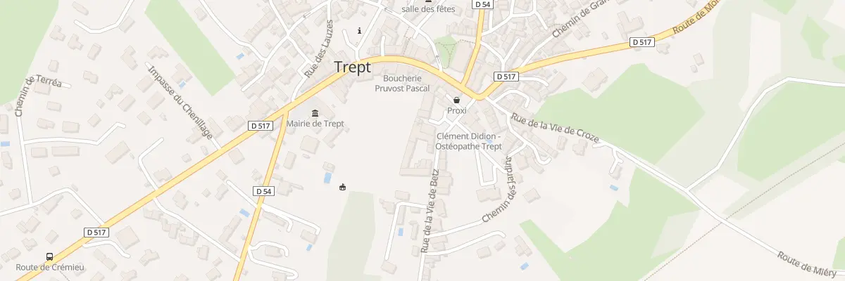 Plan du 1 Rue de la Vie de Betz à Trept