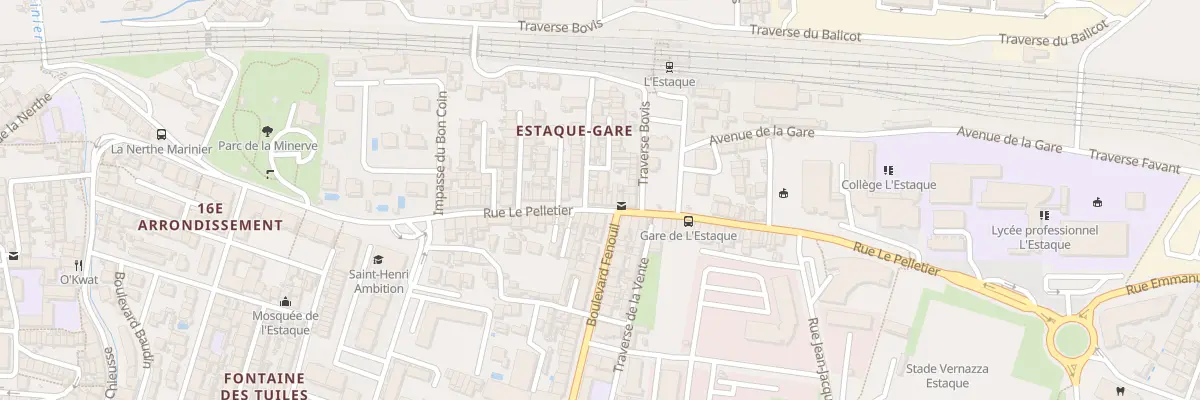 Plan du 34 Rue le pelletier à Marseille 16e Arrondissement