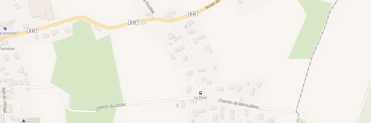 Plan du 12 Rte du Pilon à Flachères