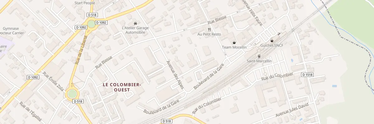 Plan du 15B Av des Alpes à Saint-Marcellin