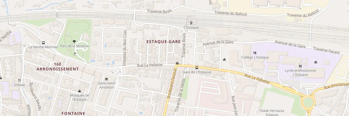 Plan du 30 Rue le pelletier à Marseille 16e Arrondissement