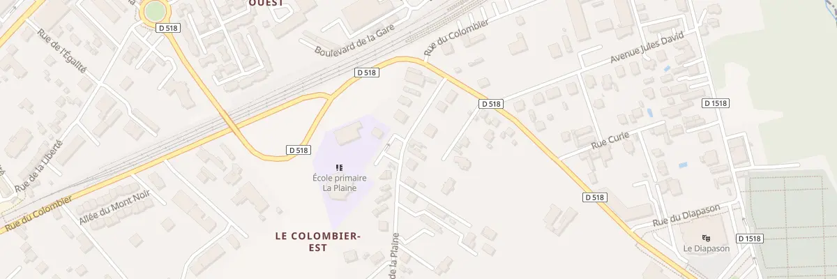 Plan du 1B Rue de la Plaine à Saint-Marcellin