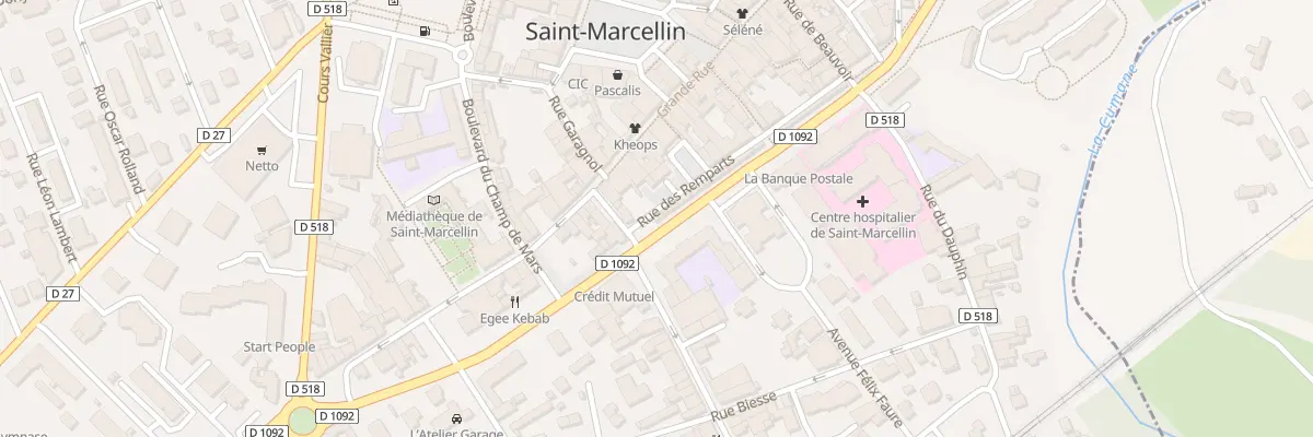 Plan du 44B Bd Gambetta à Saint-Marcellin