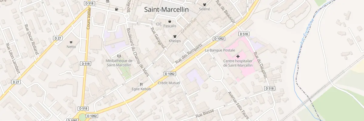 Plan du 42 Bd Gambetta à Saint-Marcellin
