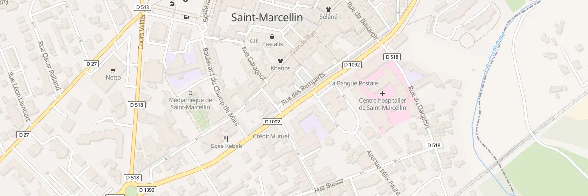 Plan du 40 Bd Gambetta à Saint-Marcellin