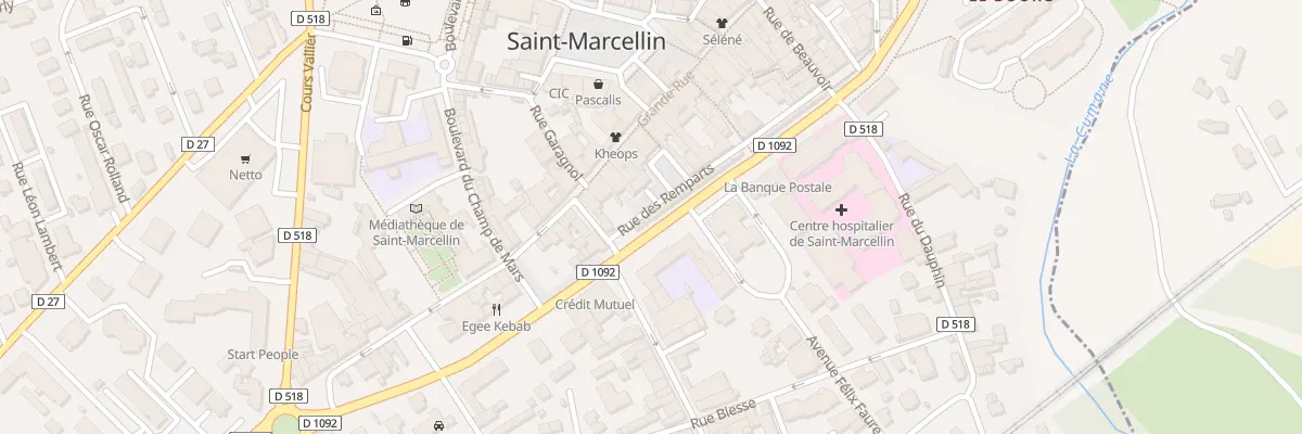 Plan du 38 Bd Gambetta à Saint-Marcellin