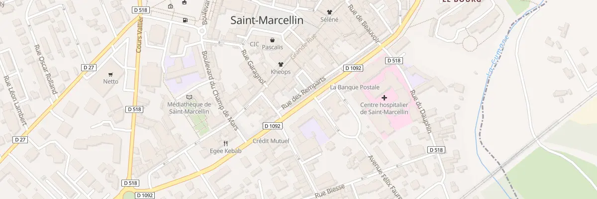 Plan du 36 Bd Gambetta à Saint-Marcellin