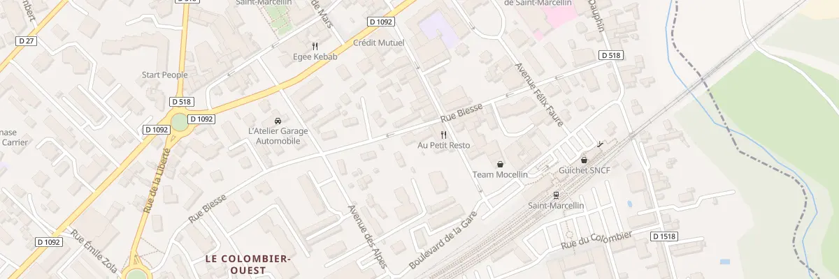 Plan du 15 Rue Biesse à Saint-Marcellin