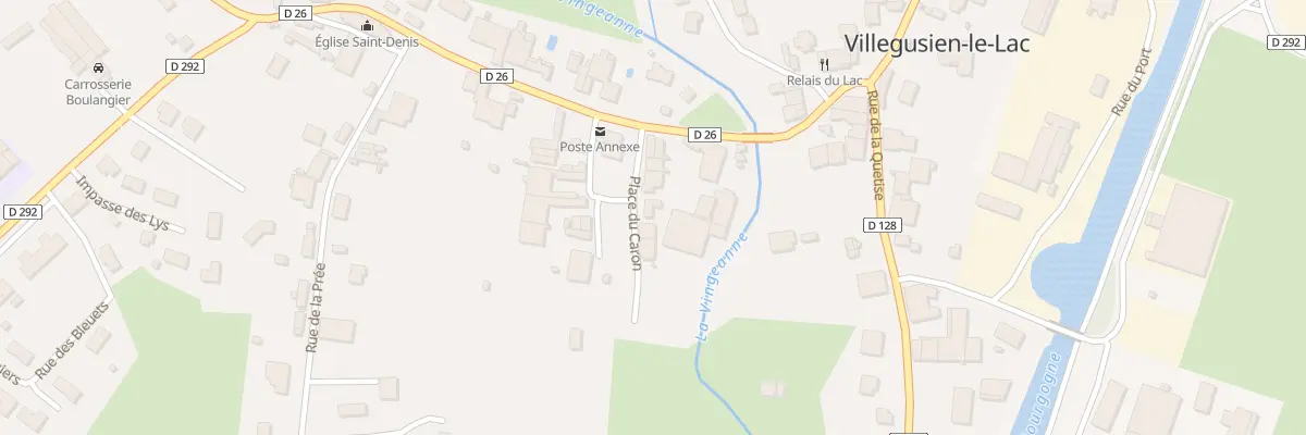 Plan du 4 Pl du Caron à Villegusien-le-Lac