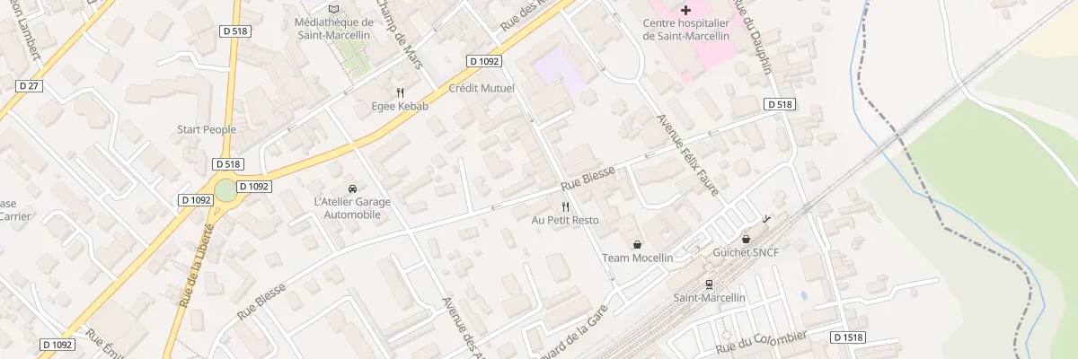 Plan du 8 Rue Biesse à Saint-Marcellin