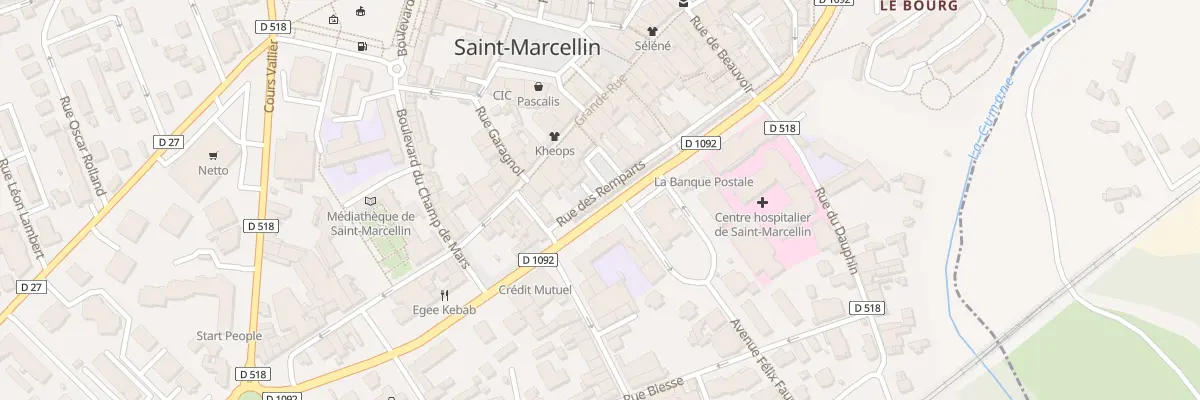 Plan du 34 Bd Gambetta à Saint-Marcellin