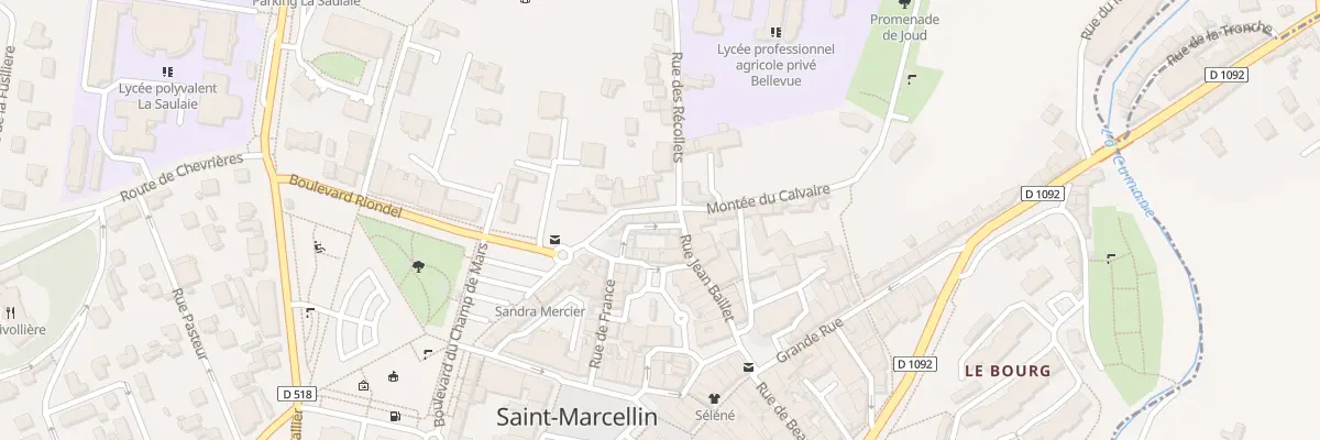 Plan du 2 Rue du Four à Saint-Marcellin