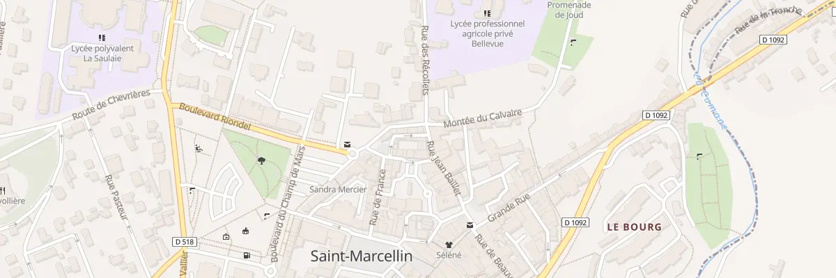 Plan du 1 Rue du Four à Saint-Marcellin
