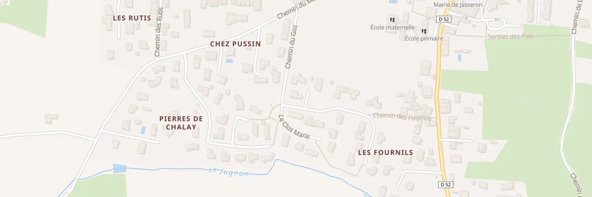 Plan du 165 Che du Goz à Jasseron