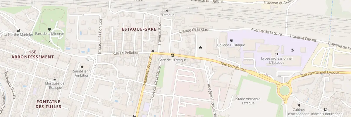 Plan du 29 Rue le pelletier à Marseille 16e Arrondissement