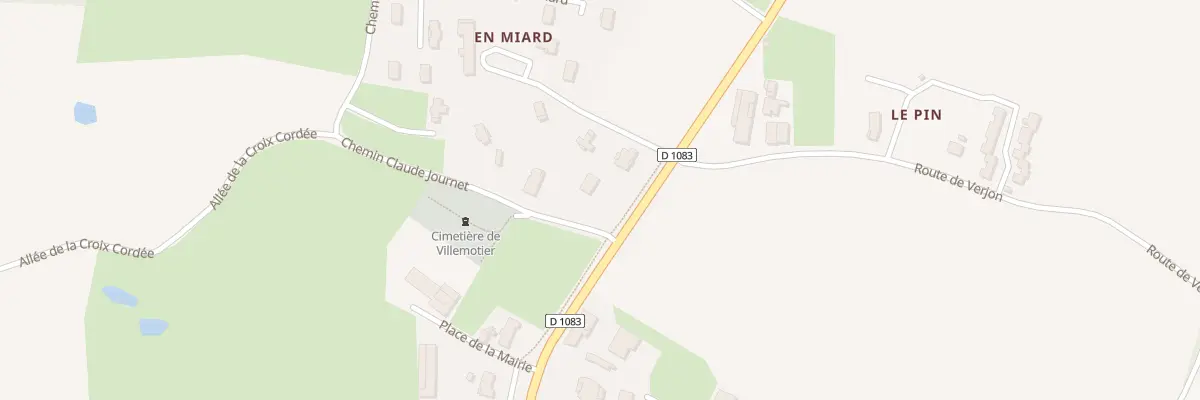 Plan du 34 Che Claude Journet à Villemotier