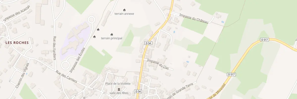 Plan du 250 Rue du Garnier à Trept