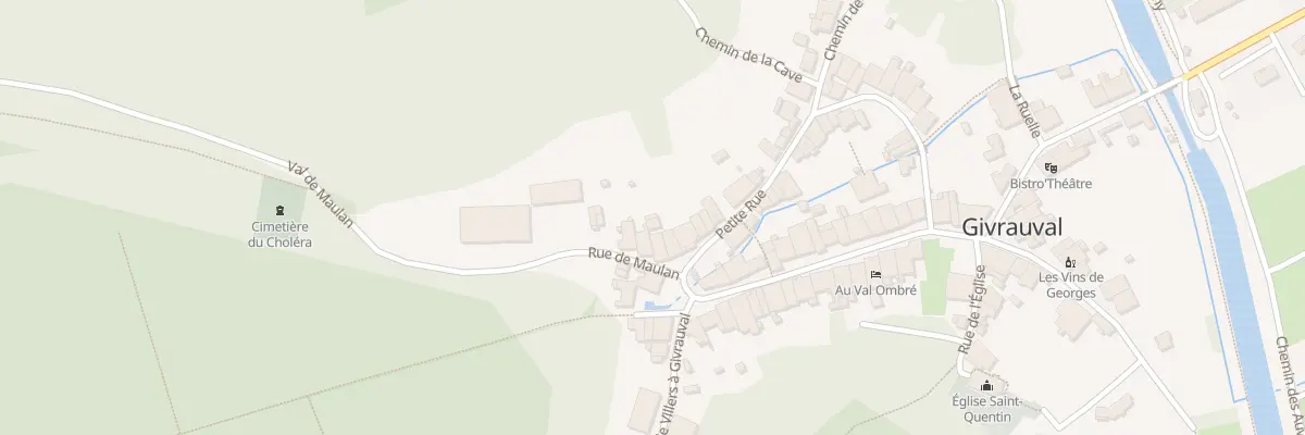 Plan du 2 Rue de Maulan à Givrauval