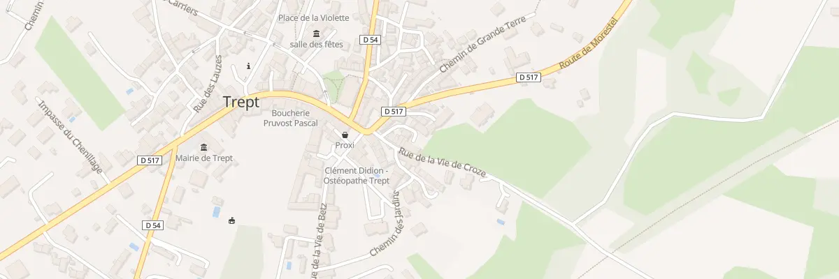 Plan du 55 Rue de la Vie de Croze à Trept