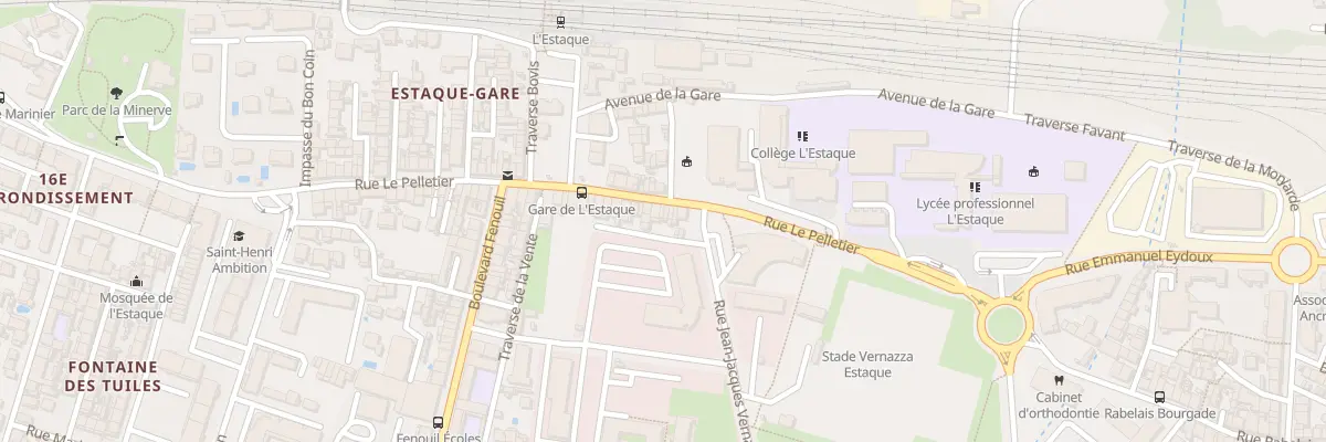 Plan du 9 Rue le pelletier à Marseille 16e Arrondissement