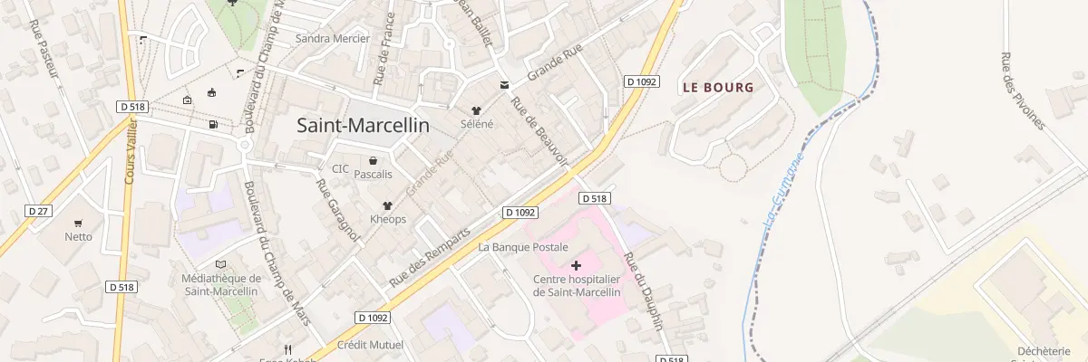 Plan du 6 Bd Gambetta à Saint-Marcellin