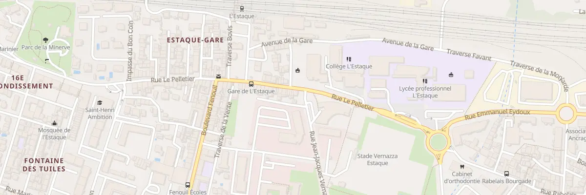 Plan du 3 Rue le pelletier à Marseille 16e Arrondissement