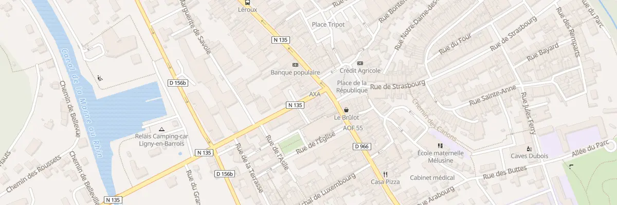 Plan du 1 Rue de la Rose Eputee à Ligny-en-Barrois
